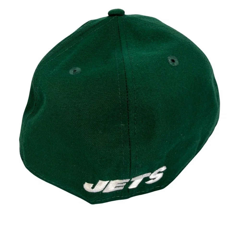 New‎ York Jets New Era 59FIFTY Low Profile Fitted Hat Green NFL Size 7 5/8
